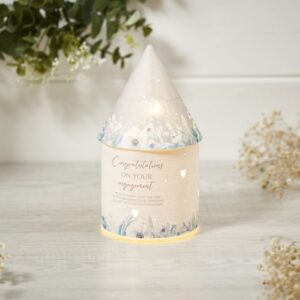 Engagement LED Lantern with foliage