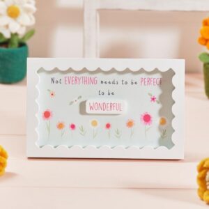 Love & kindness wood scalloped edge 3D wonderful plaque
