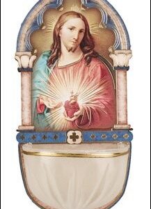 Wood Font/Luminous Bowl/Sacred Heart (3008)