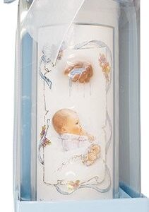 6" Christening Candle - Gift Box - Boy