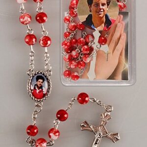 Carlo Acutis rosary - red