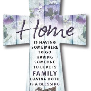 Resin Standing Cross - Family Blessing