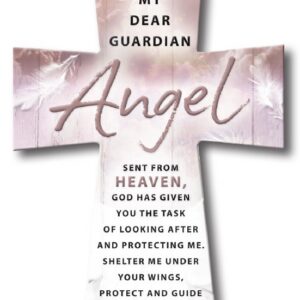 Resin Standing Cross - Guardian Angel