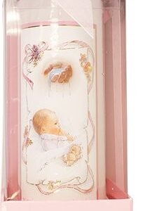 6" Christening Candle - Gift Box - Girl