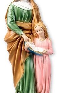 12 inch plaster statue St. Anne